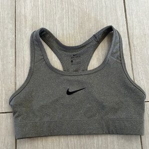 Nike dri-fit sports bra grey S